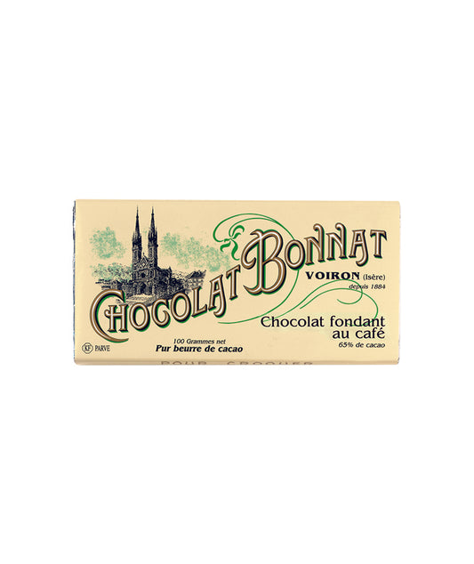 Tablette chocolat noir café 65% cacao