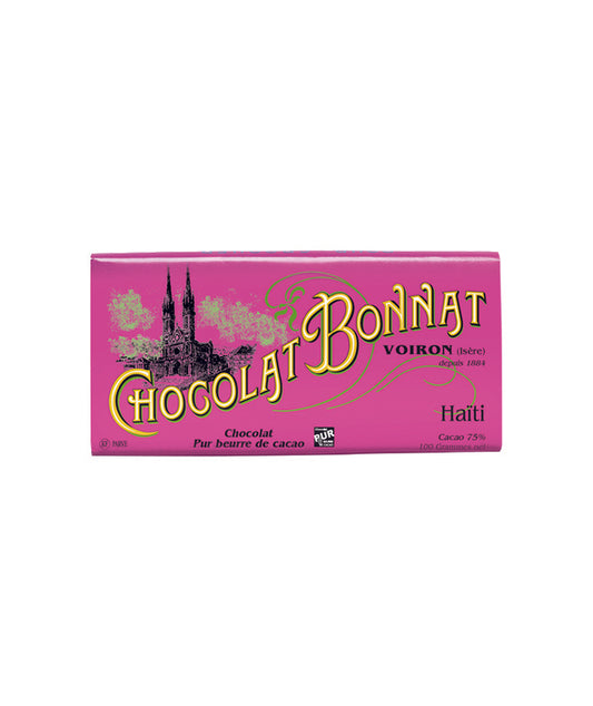 Tablette chocolat noir 75% cacao Haïti