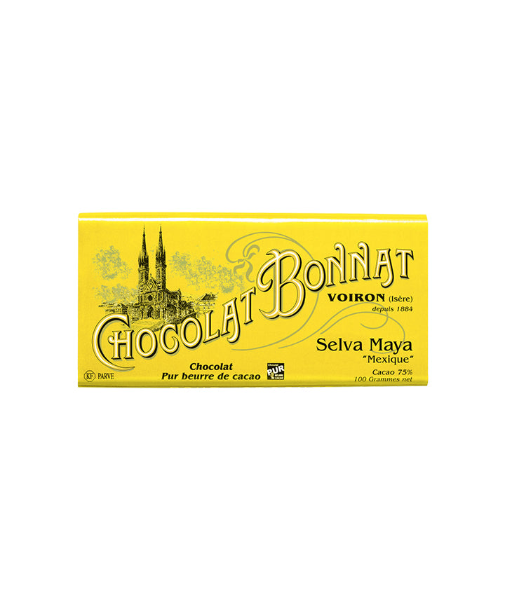 Tablette chocolat noir 75% cacao Selva Maya