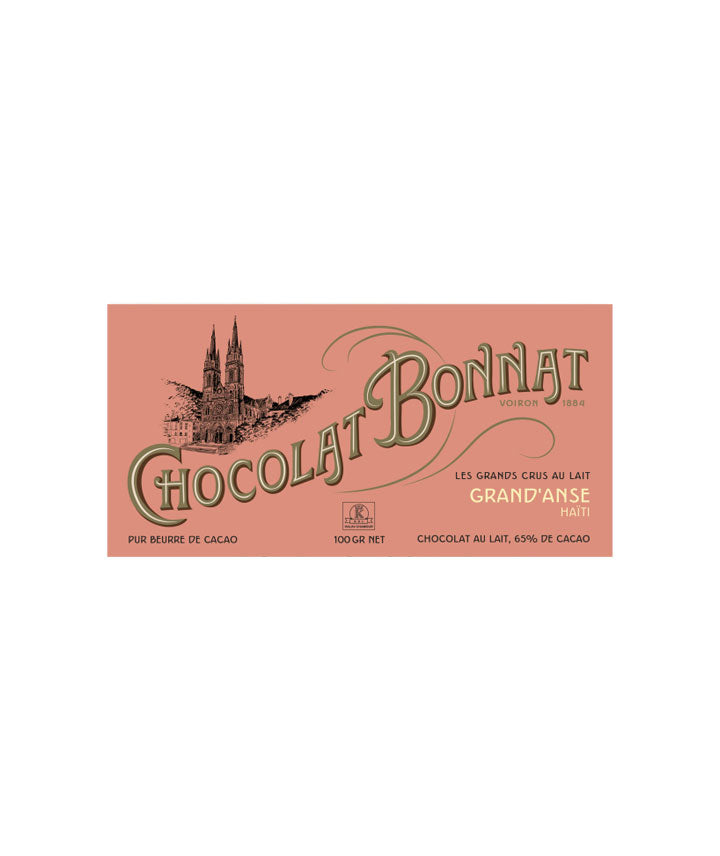 Tablette lait 65% cacao Grand'Anse