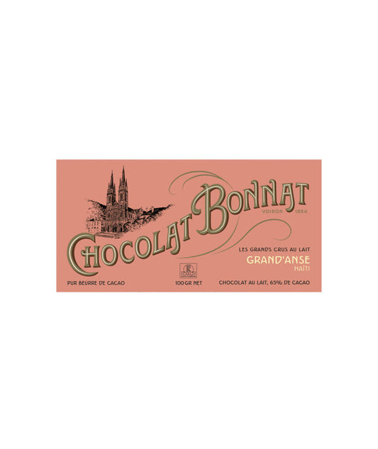 Tablette lait 65% cacao Grand'Anse