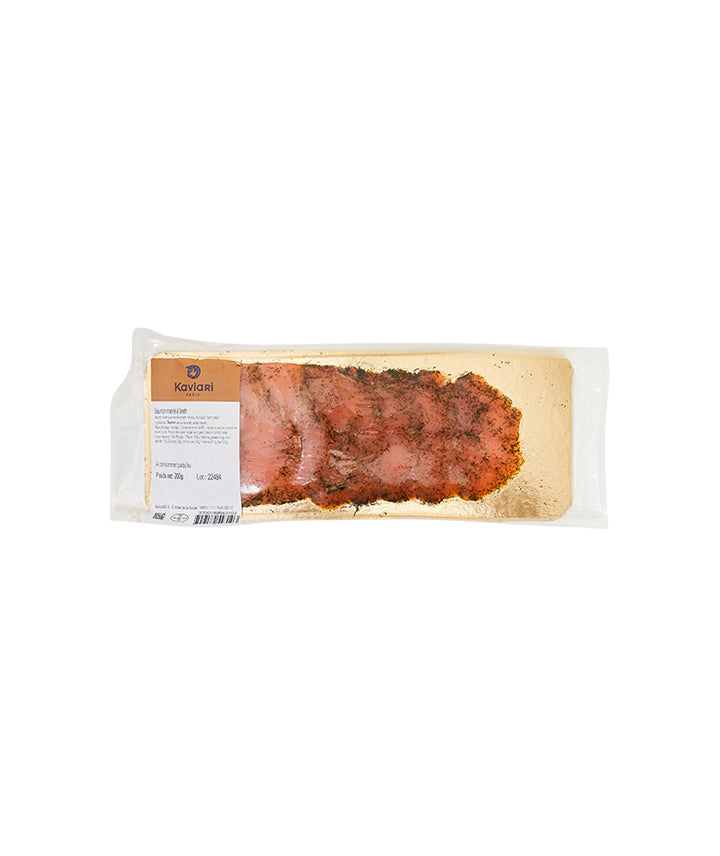 Saumon mariné à l'aneth