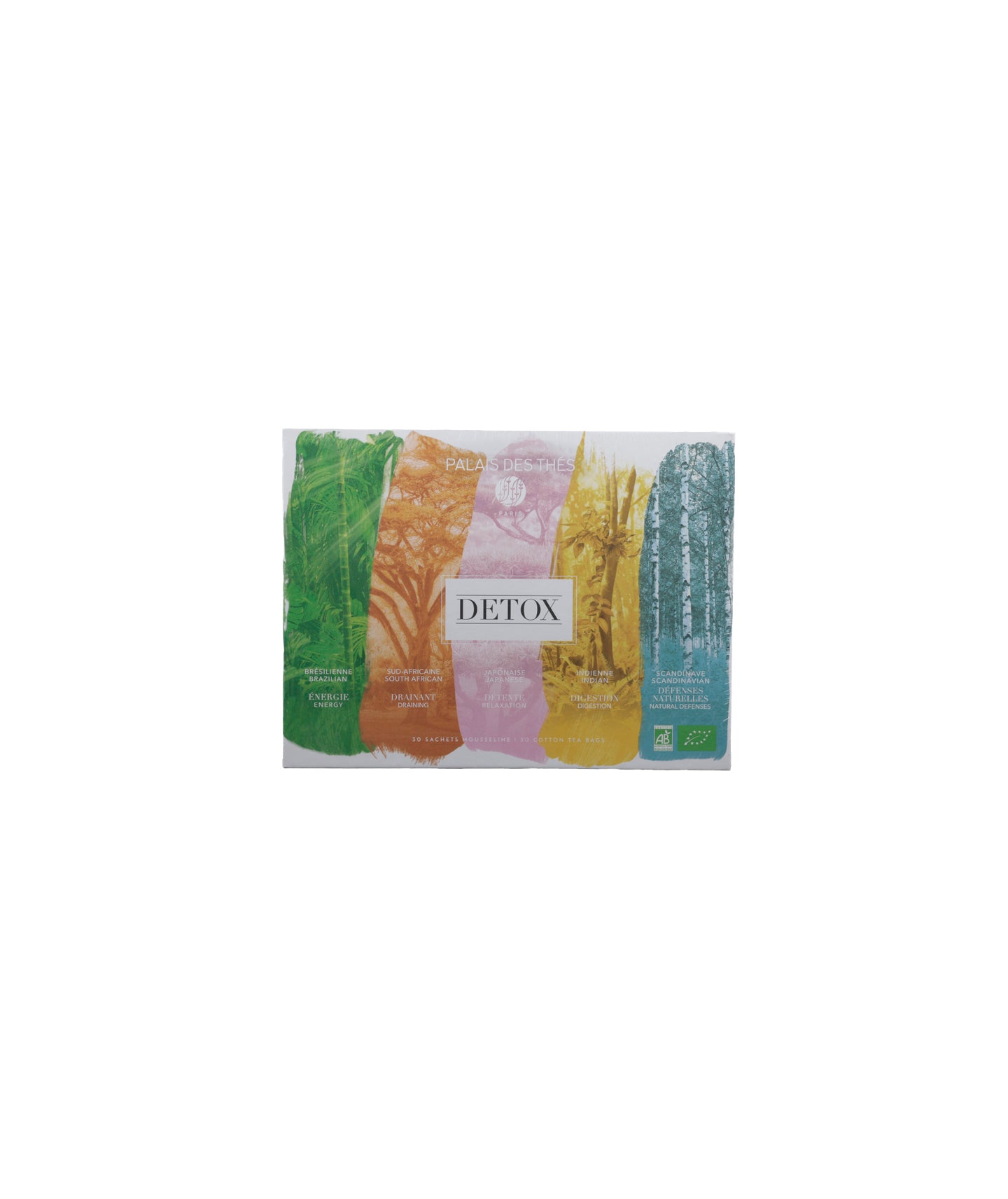 Coffret thés et infusions détox bio - 30 sachets