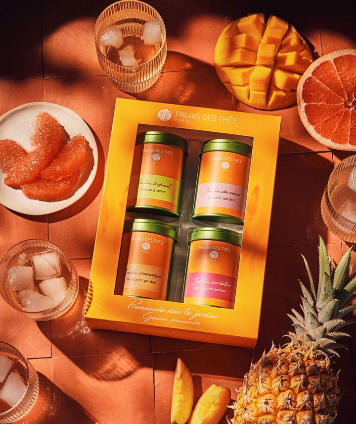 Coffret de 4 mini infusions "Promenade dans les jardins" - Boîte vrac