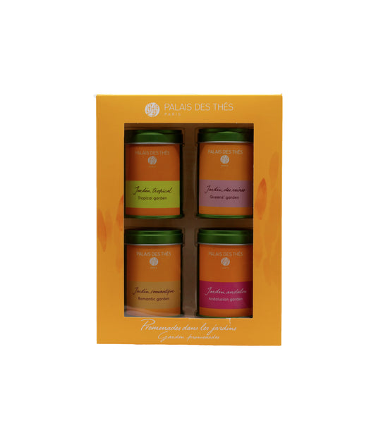 Coffret de 4 mini infusions "Promenade dans les jardins" - Boîte vrac