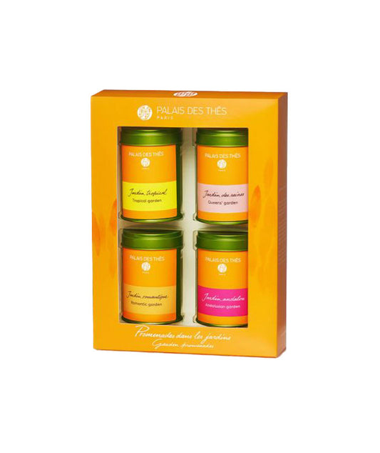 Coffret de 4 mini infusions "Promenade dans les jardins" - Boîte vrac