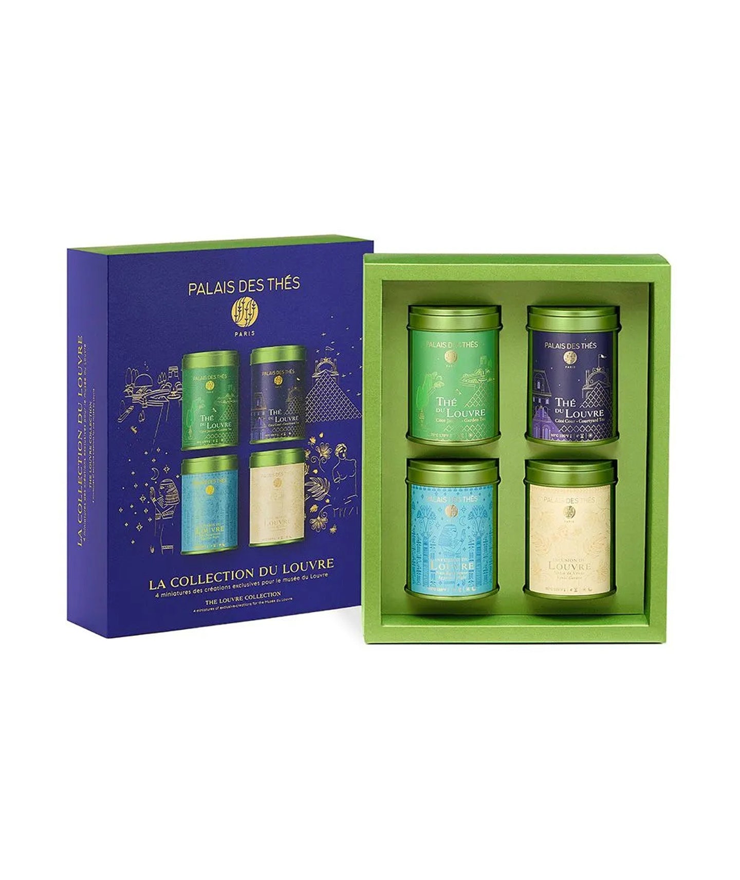 Coffret découverte - 4 miniatures de thés et infusions du Louvre