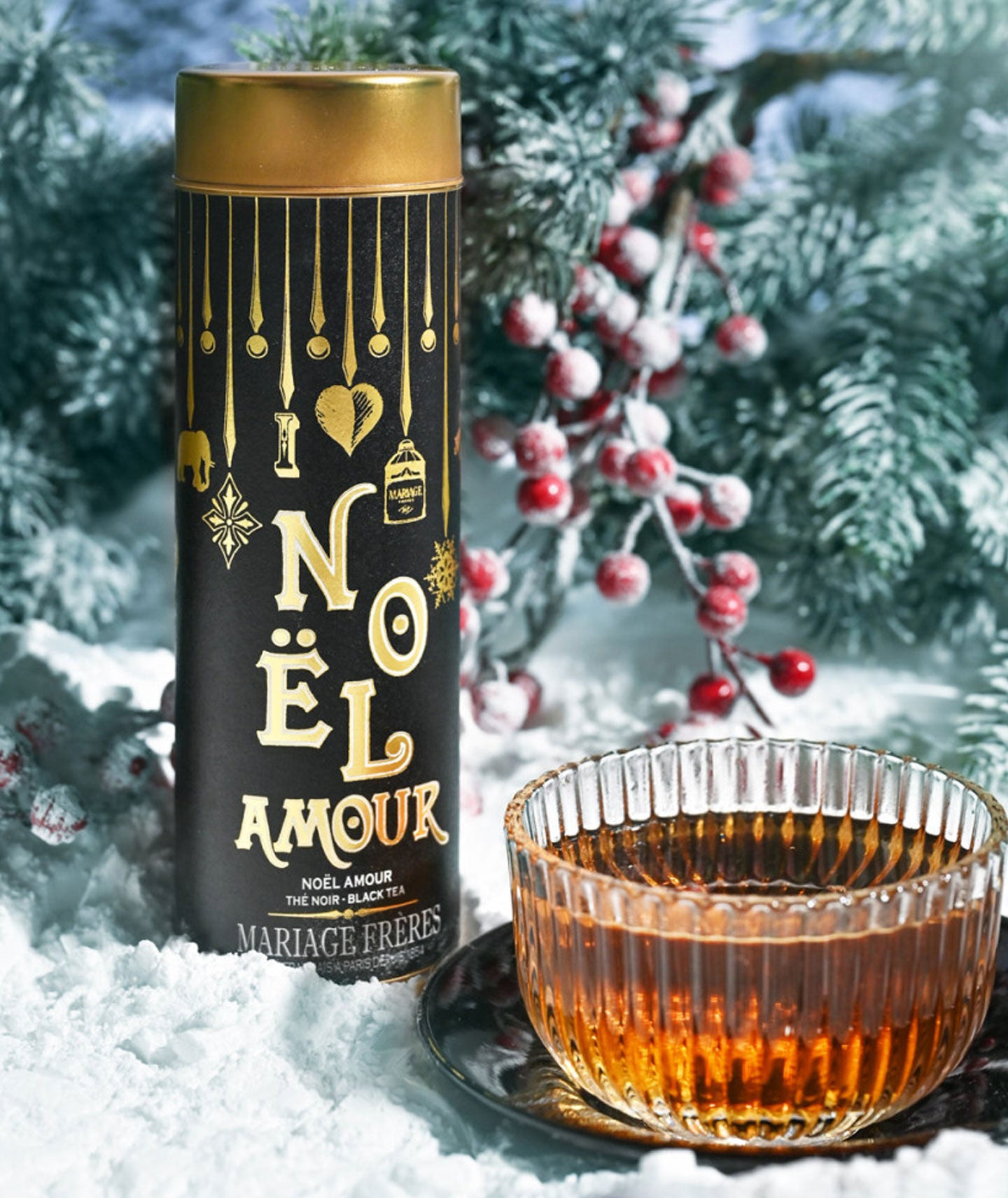 Thé noir aux épices de Noël Noël Amour  - Boîte vrac