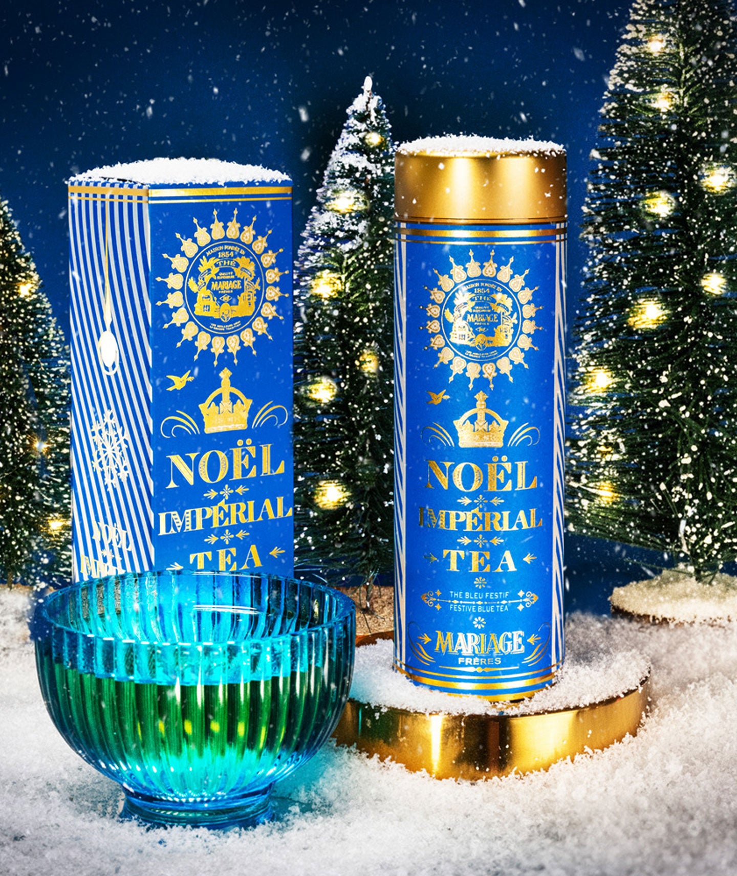 Thé bleu Oolong Noël Impérial - Boîte vrac
