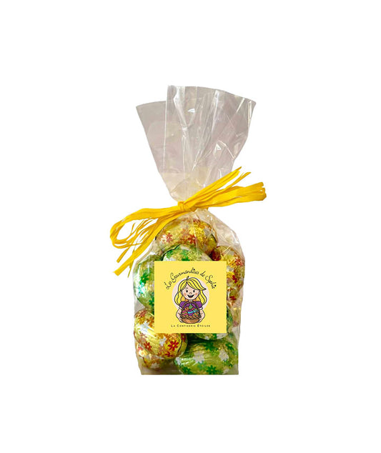 Micro sachet oeufs en chocolat