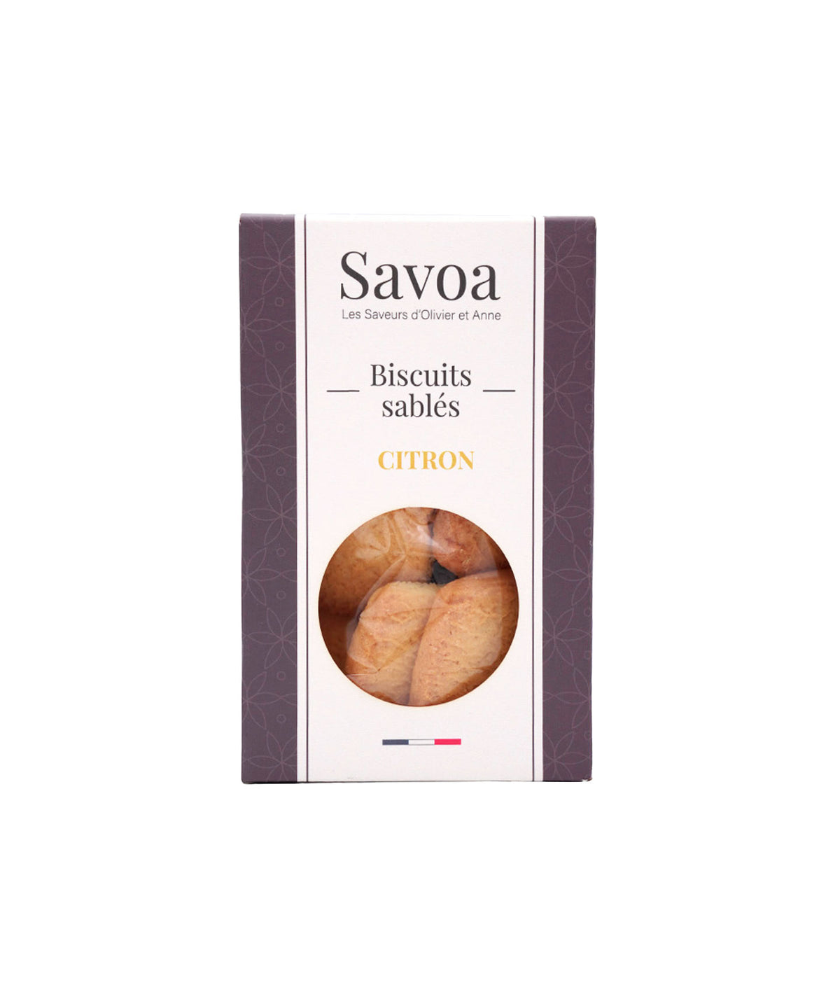 Etui de biscuits sablés au citron