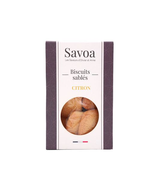 Etui de biscuits sablés au citron