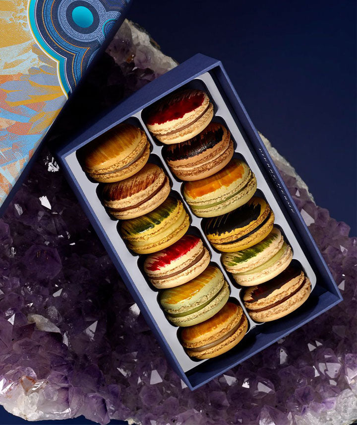 Coffret 12 macarons de Noël