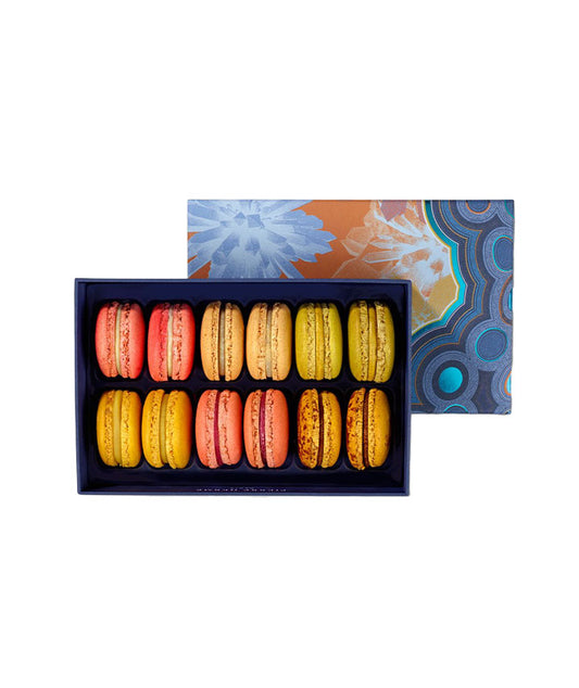 Coffret 12 macarons de Noël
