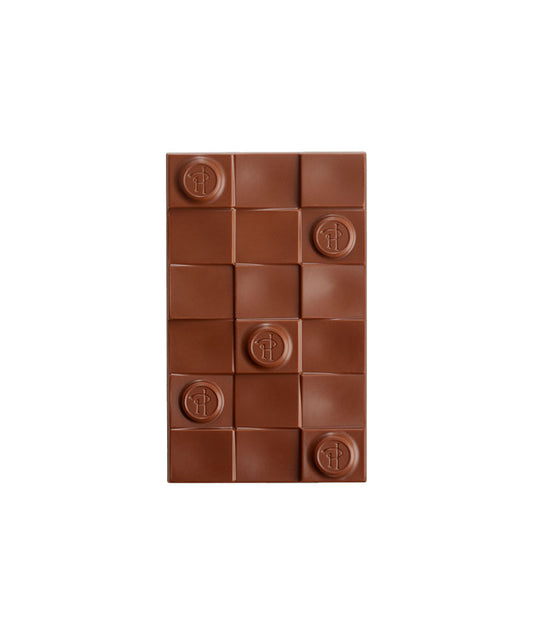 Tablette chocolat au lait "Jeu de Dame" infiniment praliné amande