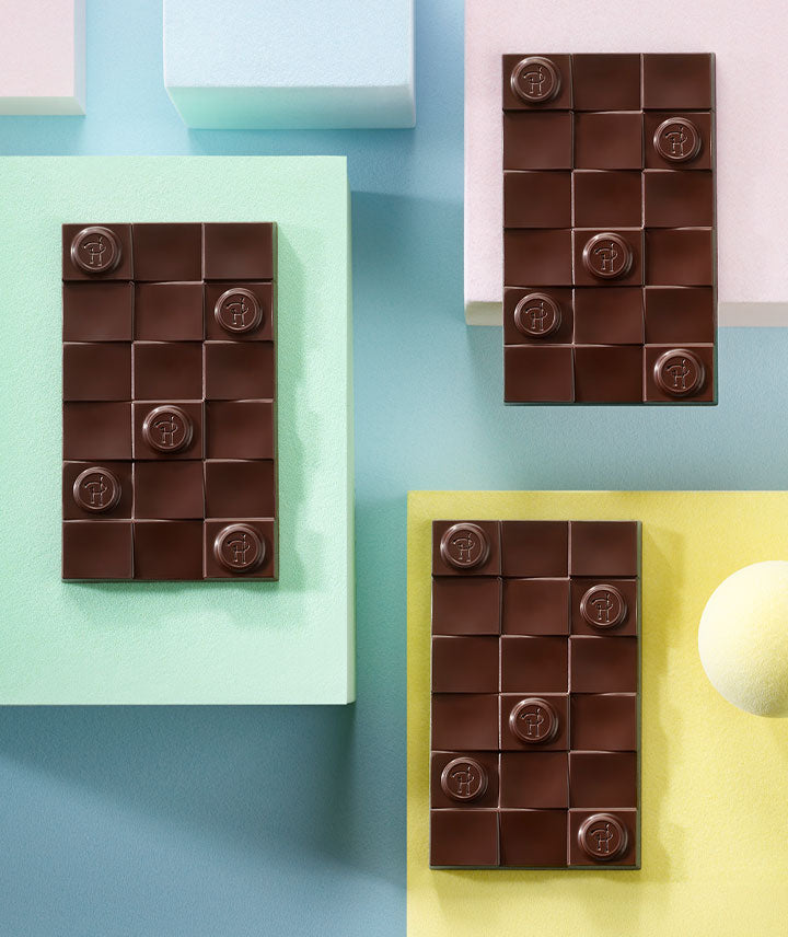 Tablette chocolat noir "Jeu de Dame" infiniment praliné noisette