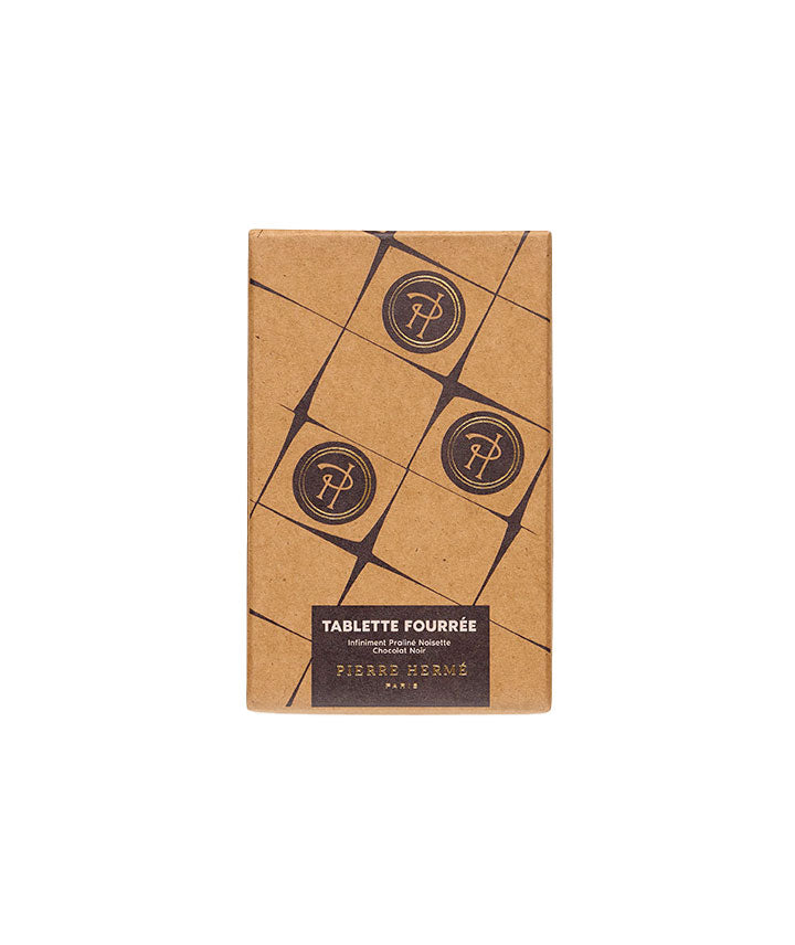Tablette chocolat noir "Jeu de Dame" infiniment praliné noisette