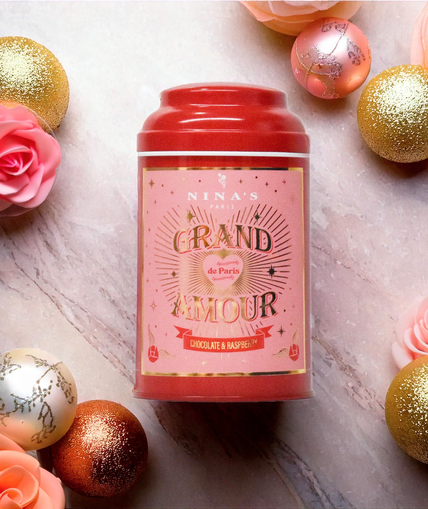 Thé noir Grand amour - Boîte vrac