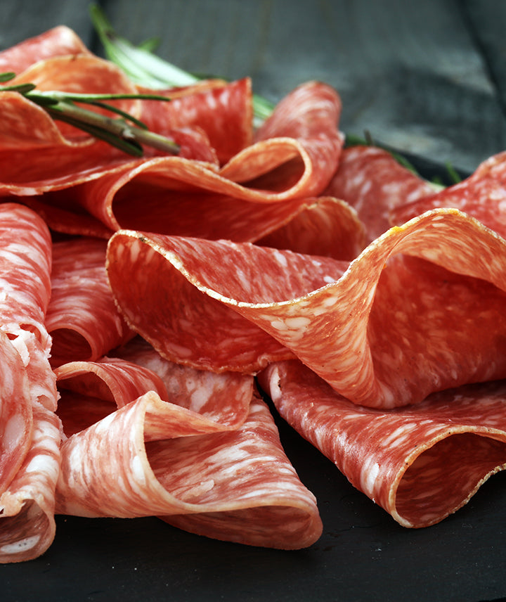 Chiffonnade de saucisson