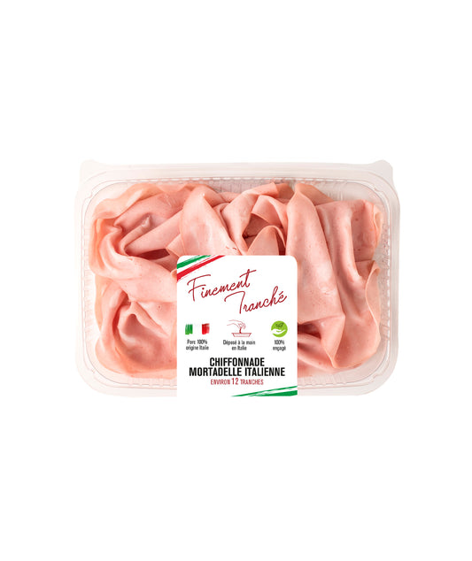 Chiffonnade de mortadelle
