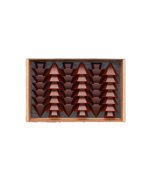 Coffret sapins - Chocolat noir et au lait