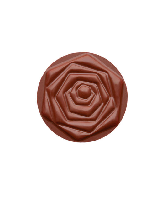 Fleur fraise et vanille au chocolat au lait