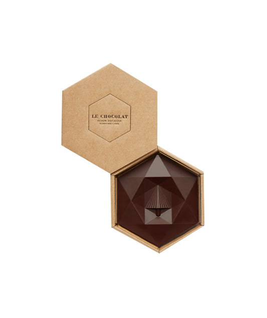 Chocolat Hexa étoile praliné noisette fleur de sel - Noir