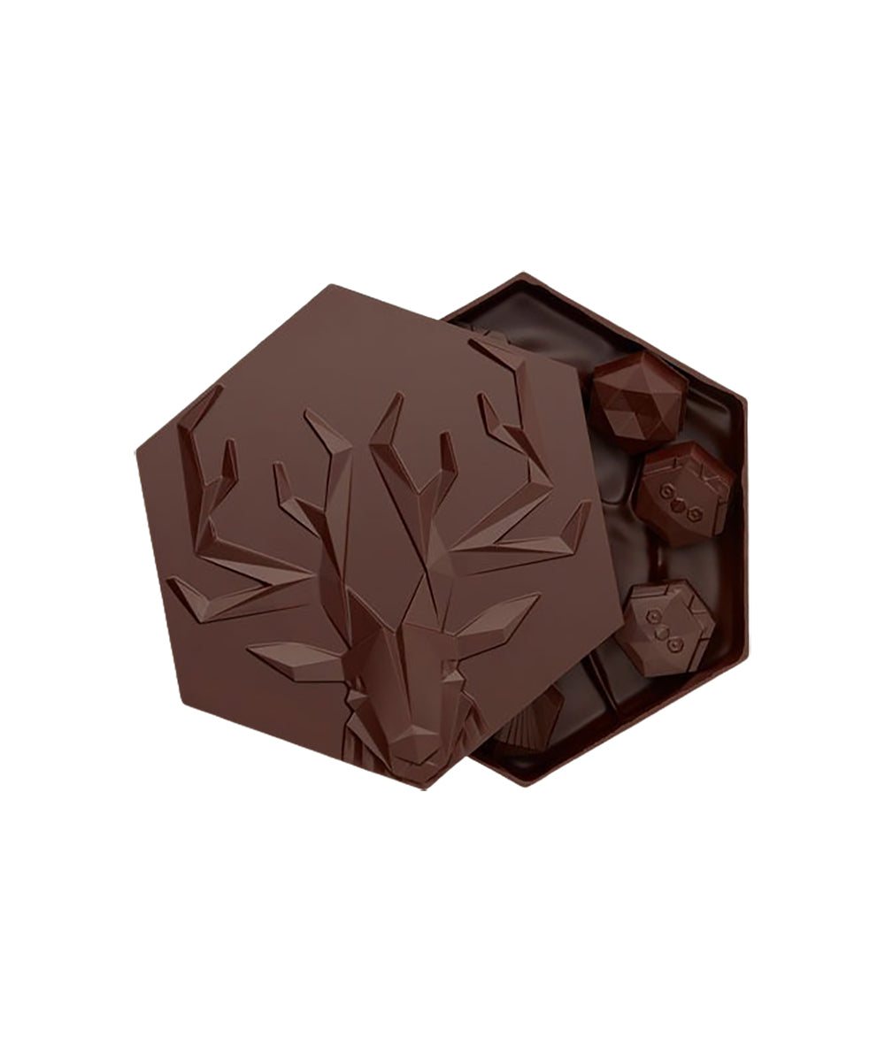 Bonbonnière Cerf - Chocolat Noir 75%