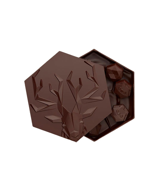 Bonbonnière Cerf - Chocolat Noir 75%
