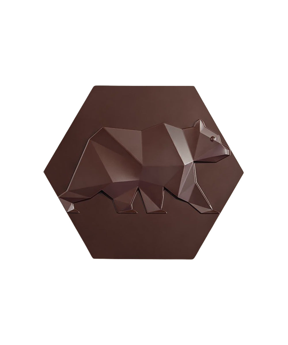 Hexa-Ours mendiant - Chocolat Noir 75%