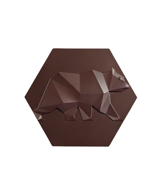 Hexa-Ours mendiant - Chocolat Noir 75%