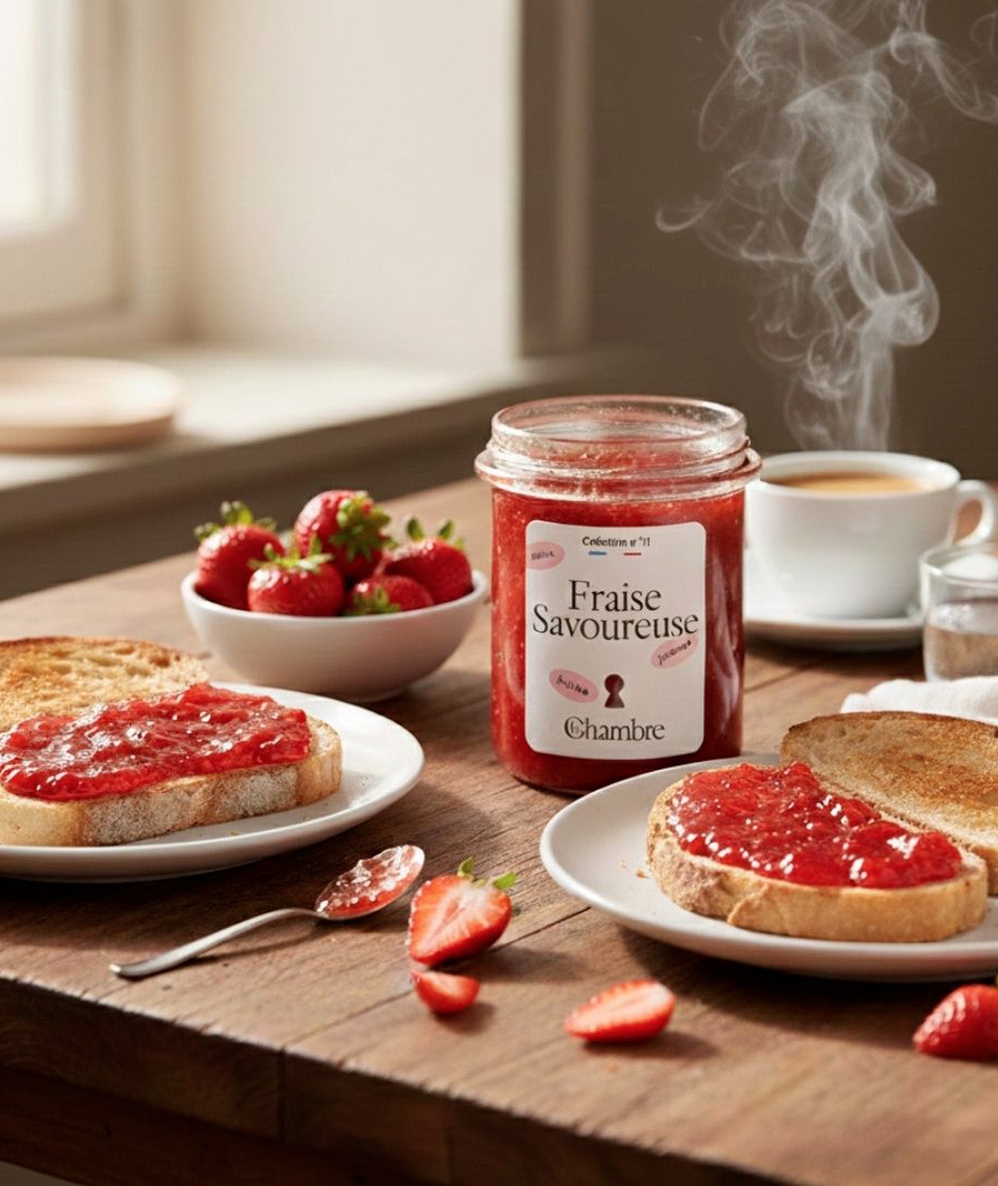 Confiture fraise savoureuse