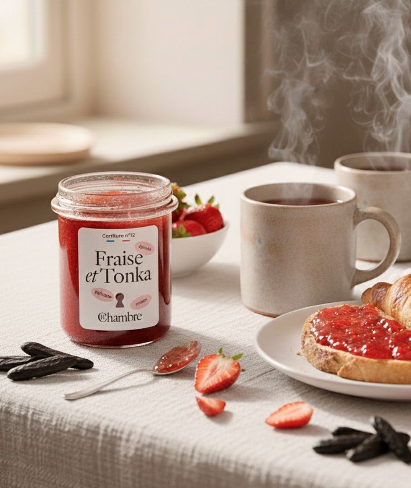 Confiture fraise tonka