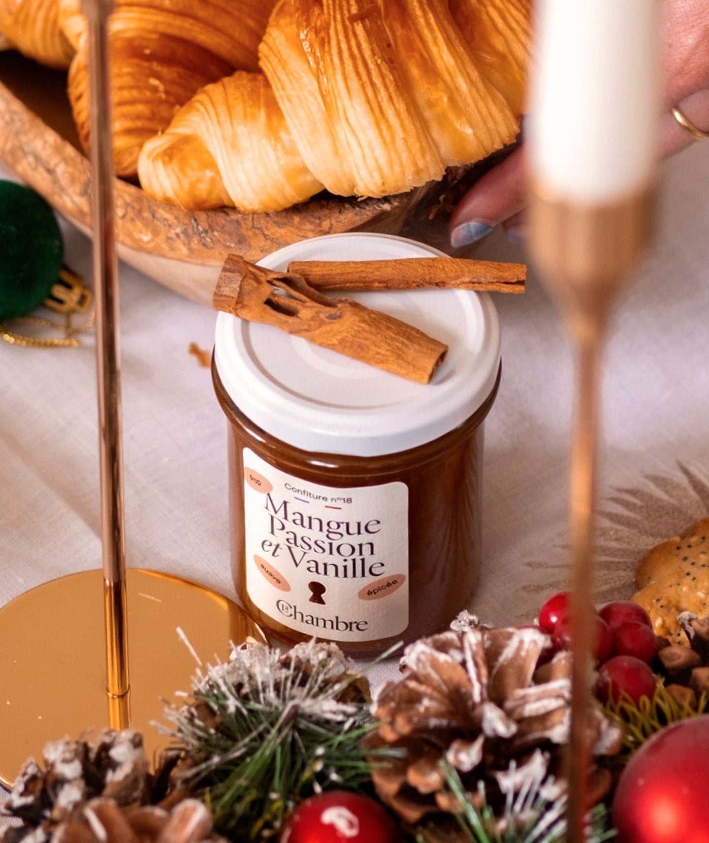 Confiture mangue passion vanille