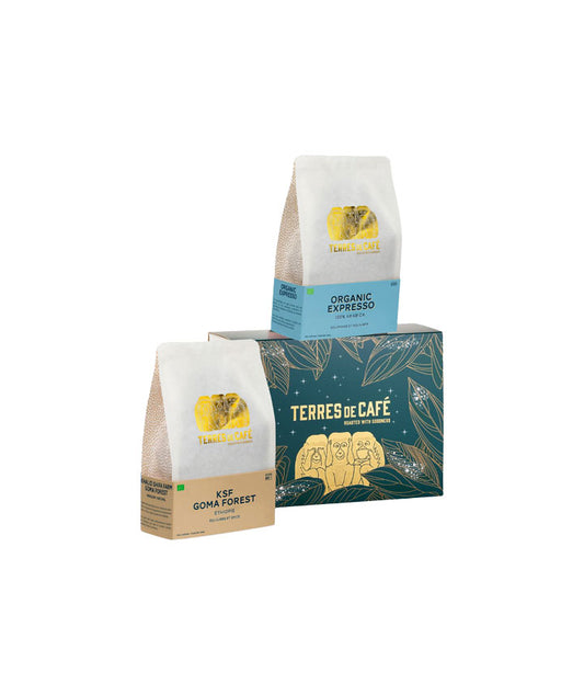 Coffret duo de café en grain