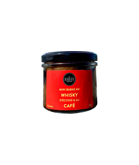 Mini babas whisky café vue face aux Galeries Lafayette Le Gourmet