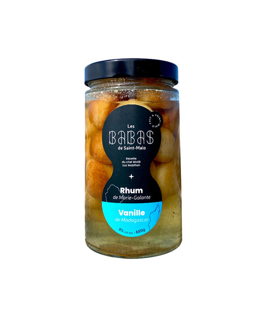 Billes de babas au rhum et vanille vue face aux Galeries Lafayette Le Gourmet