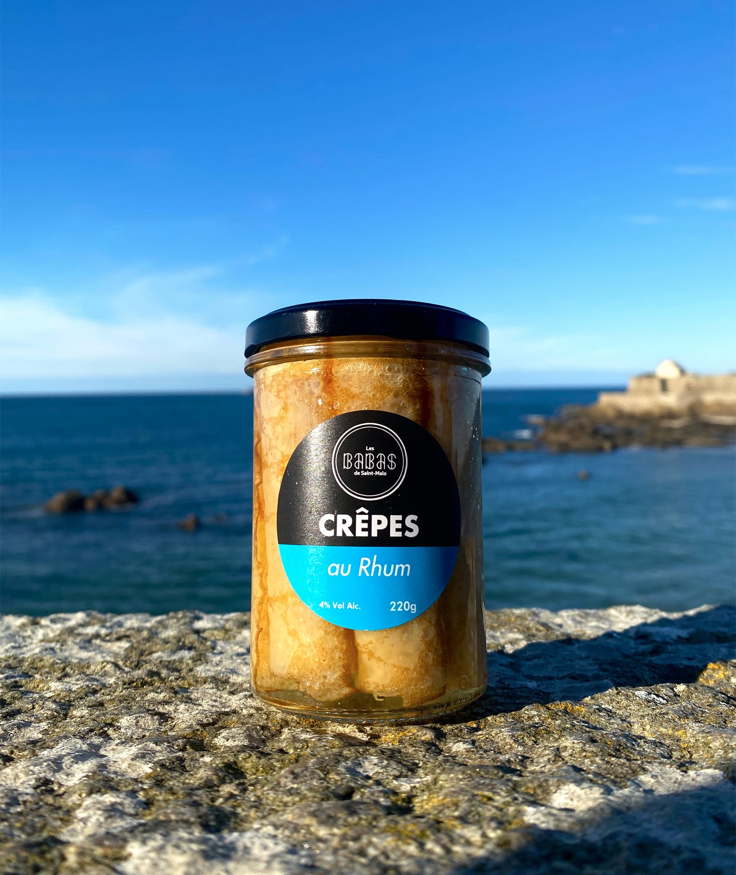 6 crêpes au Rhum de Marie-Galante et Vanille de Madagascar.