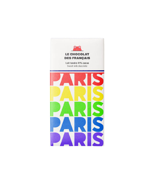 Tablette chocolat au lait "Paris multicolor"