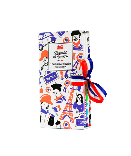 Coffret de 3 tablettes de chocolat bio
