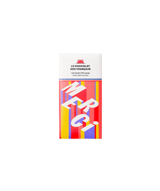 Tablette chocolat au lait tendre 41% "Merci"