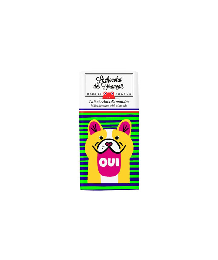 Tablettine Oui lait et éclats d'amandes