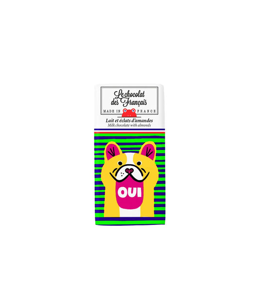 Tablettine Oui lait et éclats d'amandes