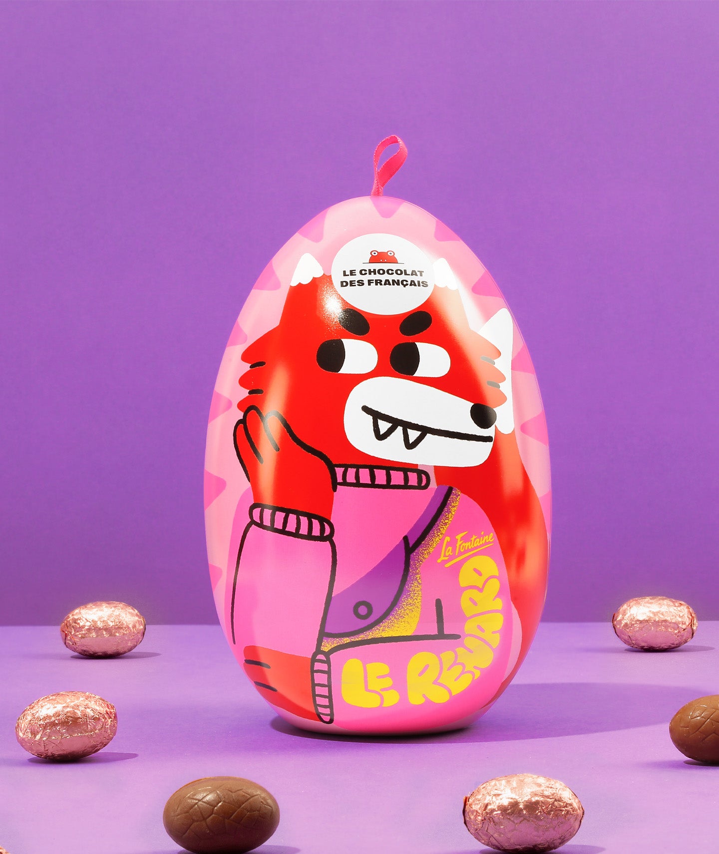 Oeufs praliné noisette caramel chocolat lait - Renard et Corbeau