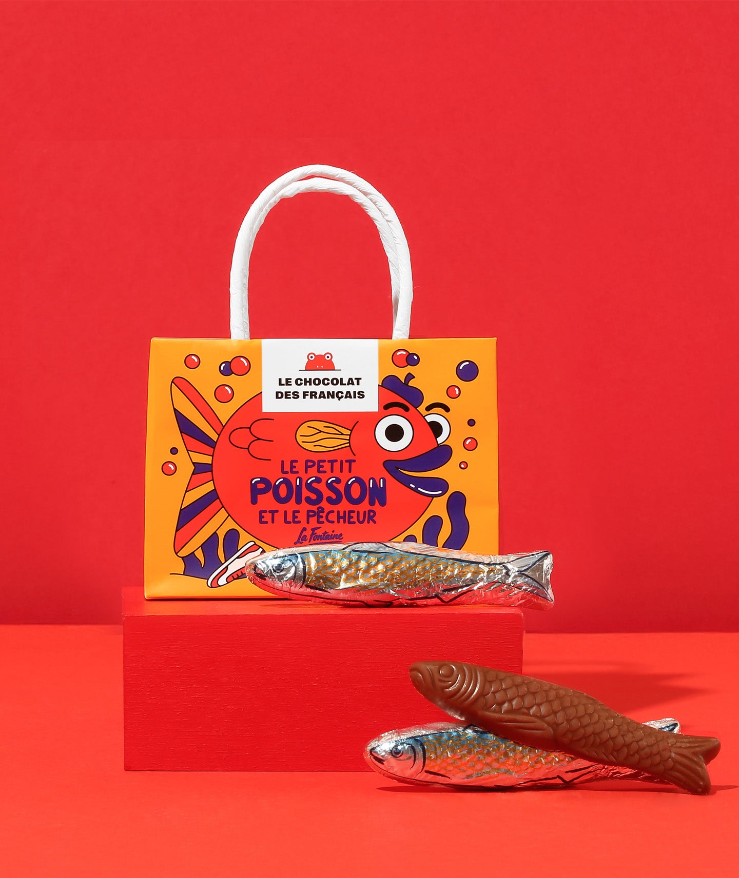 Mini-sac 4 sardines au chocolat au lait - 40g