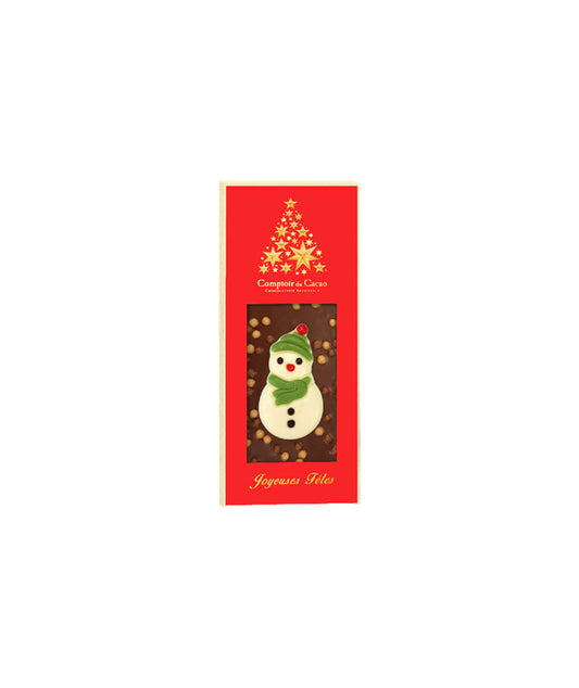 Tablette Noël Bonhomme de neige lait