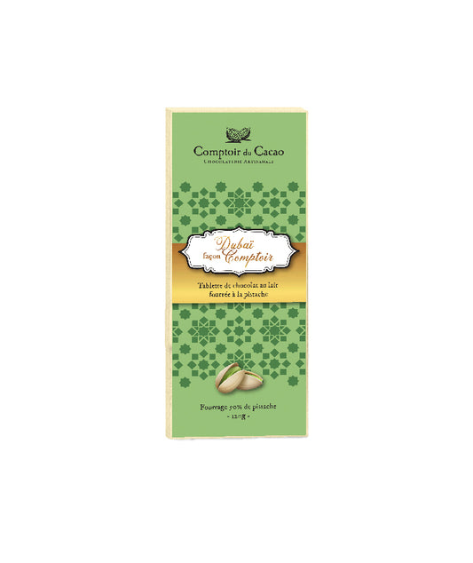 Tablette chocolat Dubaï pralinée pistache