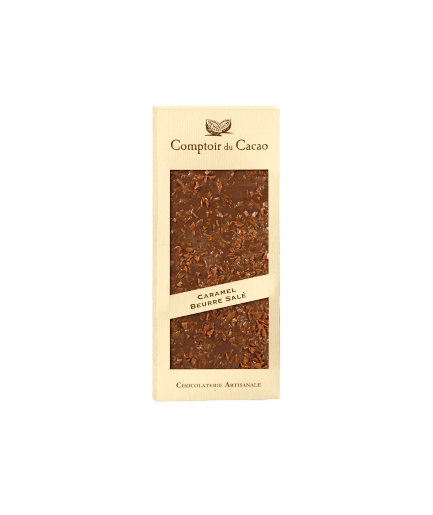 Tablette de chocolat au lait caramel beurre salé