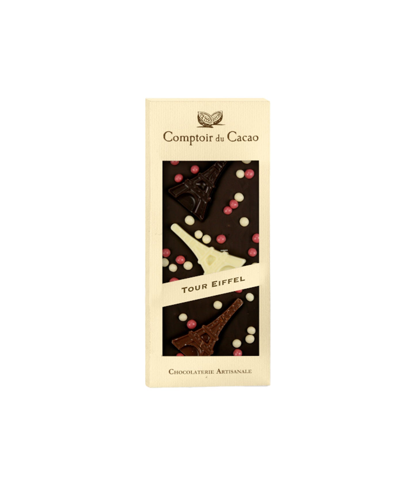 Tablette de chocolat noir - Tour Eiffel