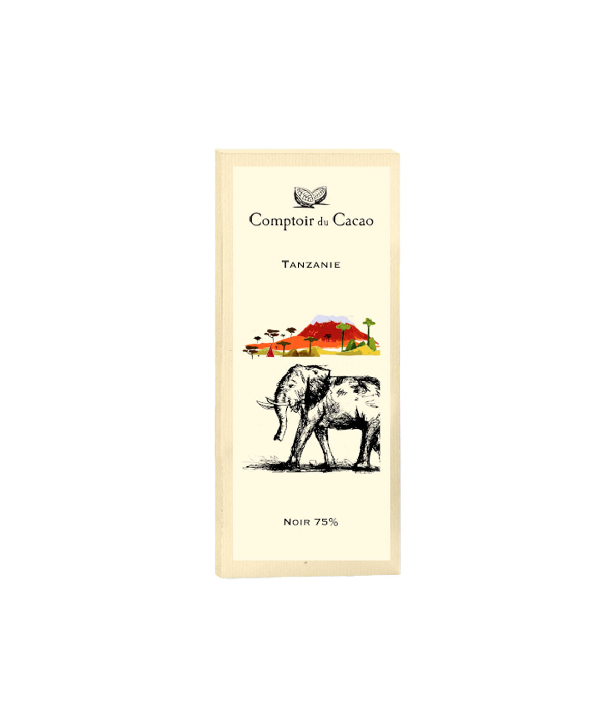 Tablette de chocolat noir Tanzanie 75%